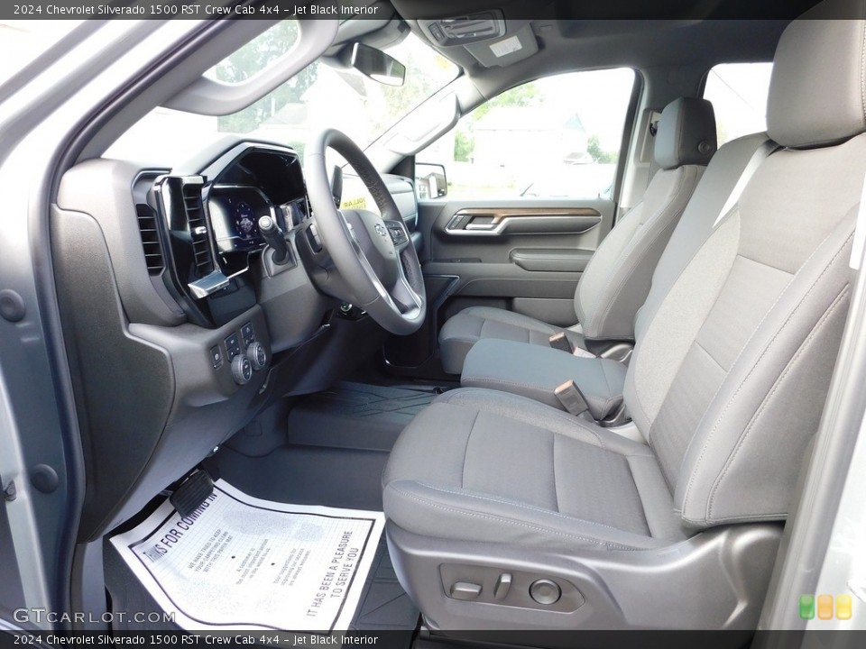 Jet Black Interior Front Seat for the 2024 Chevrolet Silverado 1500 RST Crew Cab 4x4 #146556425