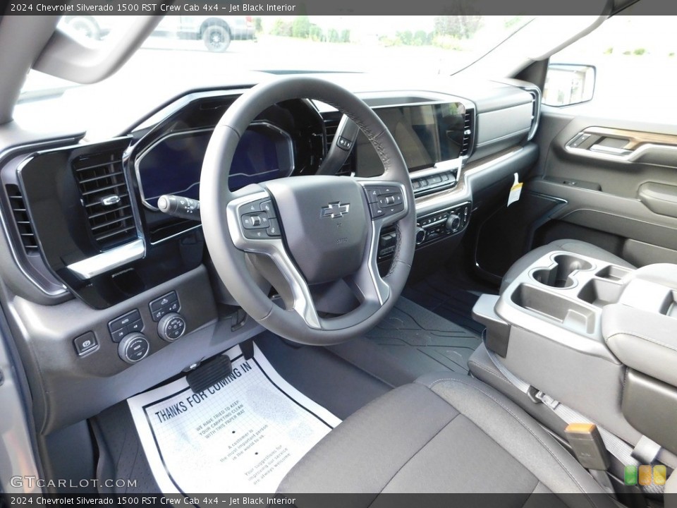 Jet Black Interior Front Seat for the 2024 Chevrolet Silverado 1500 RST Crew Cab 4x4 #146556446