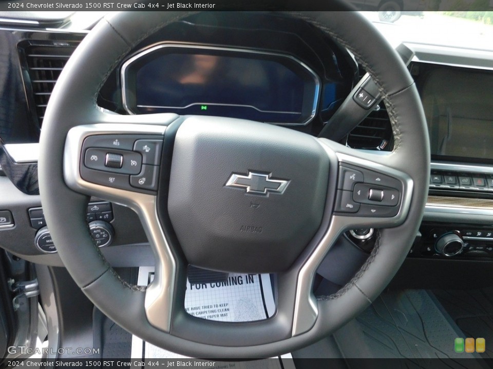 Jet Black Interior Steering Wheel for the 2024 Chevrolet Silverado 1500 RST Crew Cab 4x4 #146556482