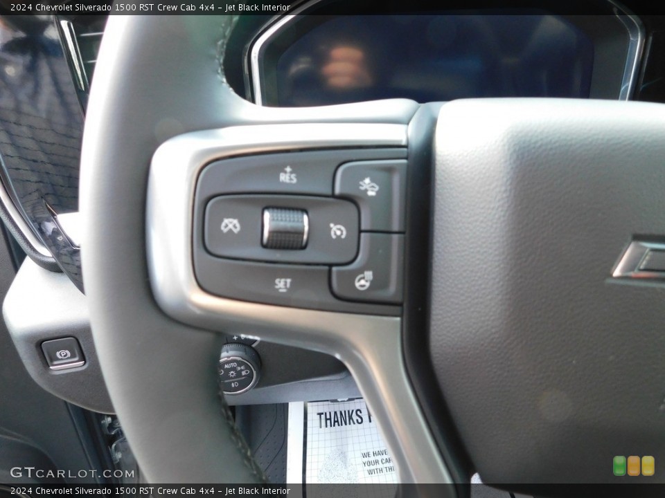Jet Black Interior Steering Wheel for the 2024 Chevrolet Silverado 1500 RST Crew Cab 4x4 #146556512