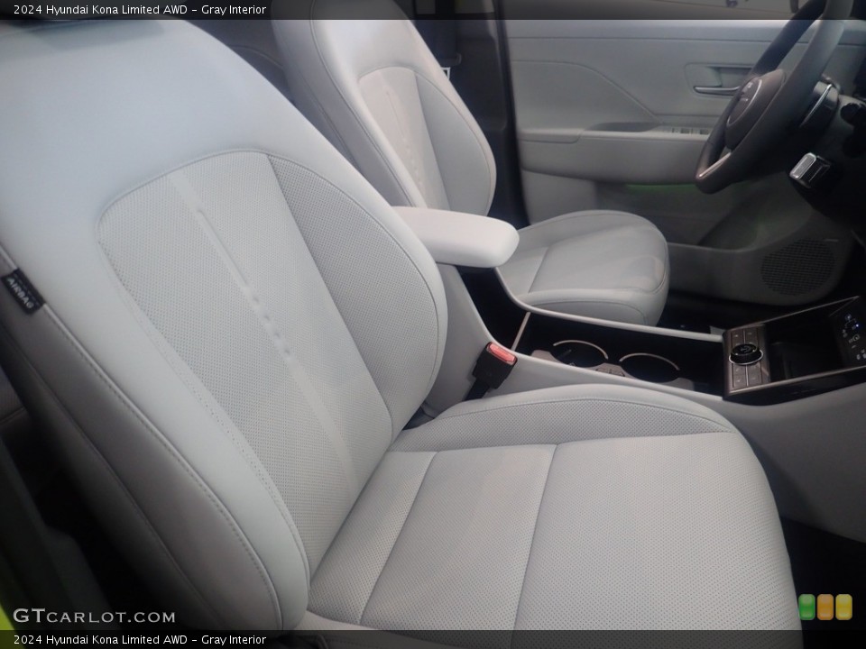 Gray Interior Front Seat for the 2024 Hyundai Kona Limited AWD #146556542