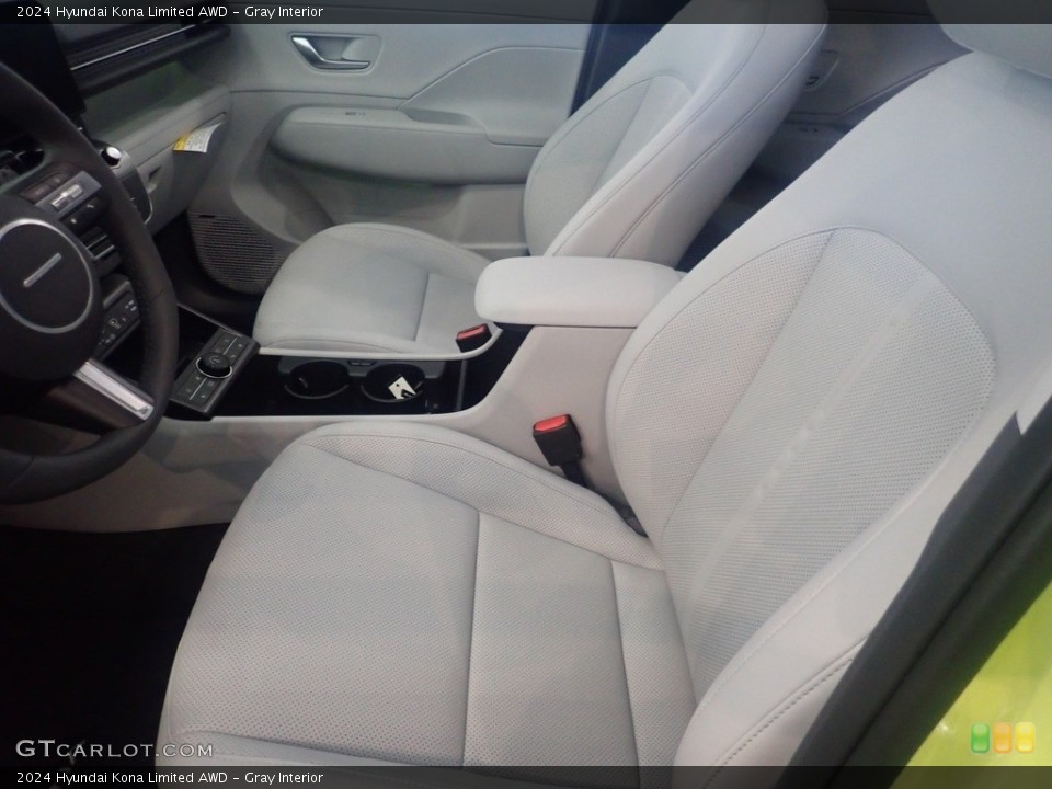 Gray Interior Front Seat for the 2024 Hyundai Kona Limited AWD #146556575