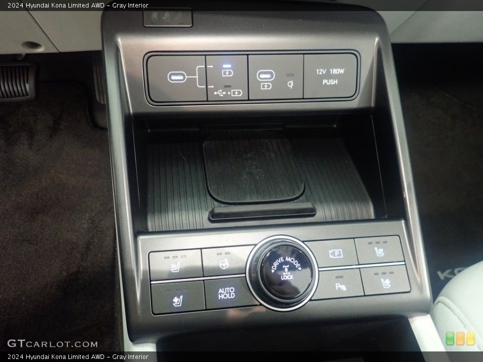 Gray Interior Controls for the 2024 Hyundai Kona Limited AWD #146556668