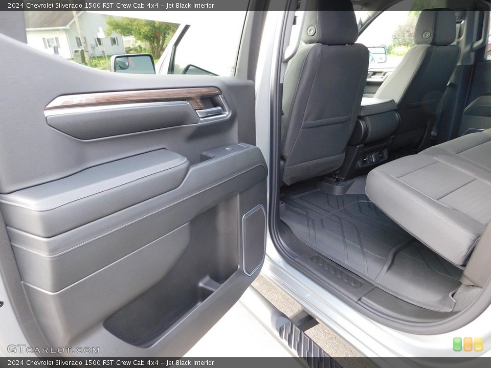 Jet Black Interior Rear Seat for the 2024 Chevrolet Silverado 1500 RST Crew Cab 4x4 #146556815