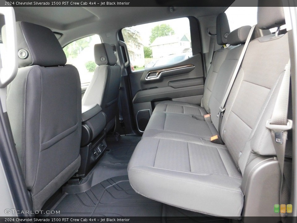 Jet Black Interior Rear Seat for the 2024 Chevrolet Silverado 1500 RST Crew Cab 4x4 #146556836