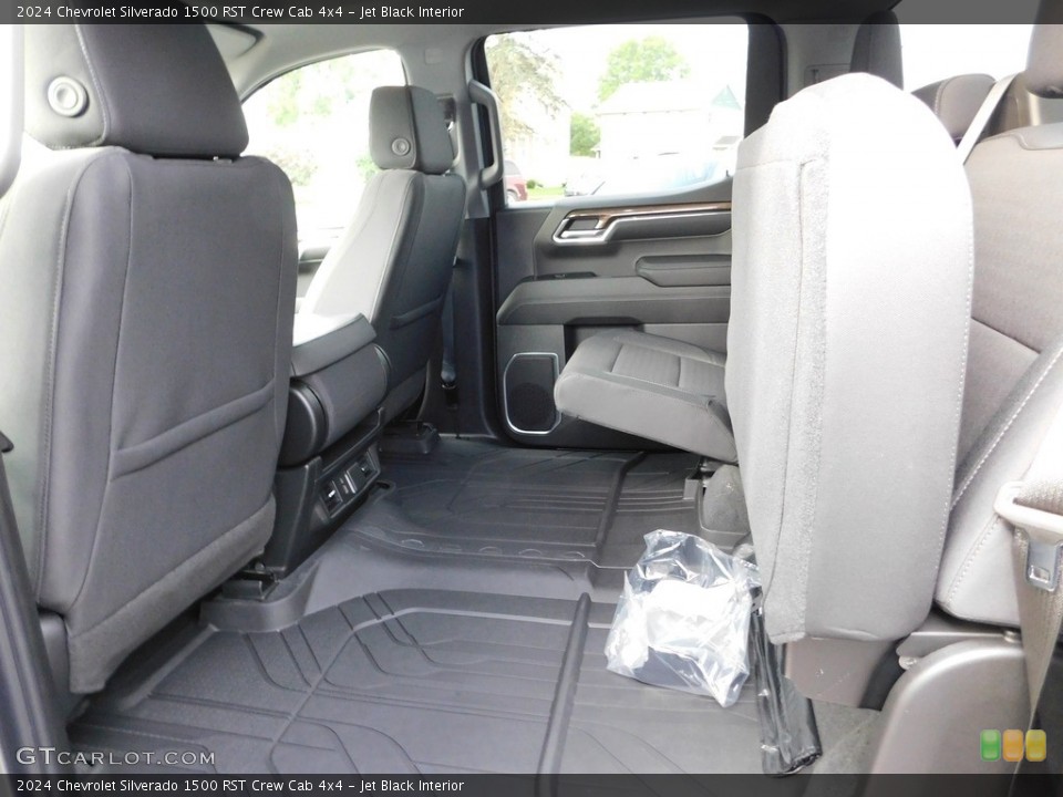 Jet Black Interior Rear Seat for the 2024 Chevrolet Silverado 1500 RST Crew Cab 4x4 #146556854