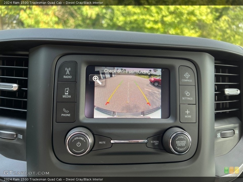 Diesel Gray/Black Interior Controls for the 2024 Ram 1500 Tradesman Quad Cab #146556902