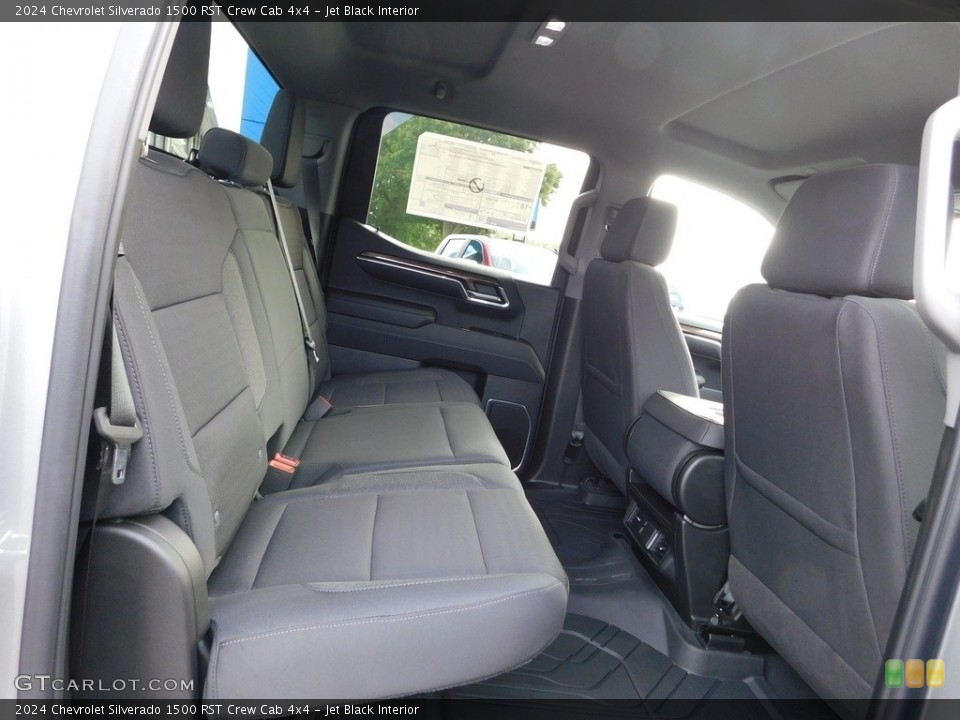 Jet Black Interior Rear Seat for the 2024 Chevrolet Silverado 1500 RST Crew Cab 4x4 #146556905