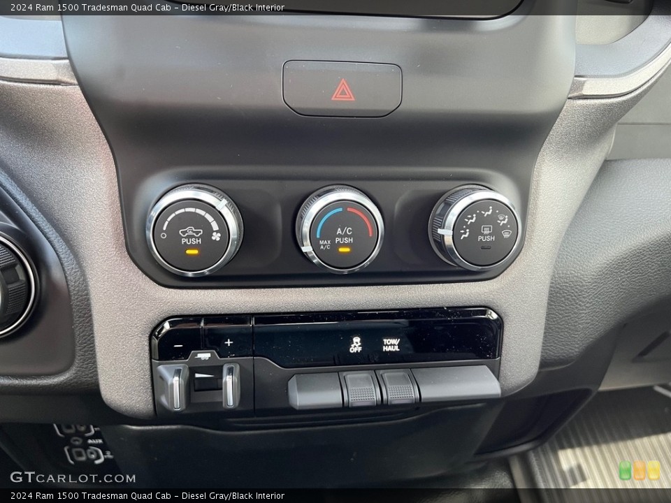Diesel Gray/Black Interior Controls for the 2024 Ram 1500 Tradesman Quad Cab #146556920
