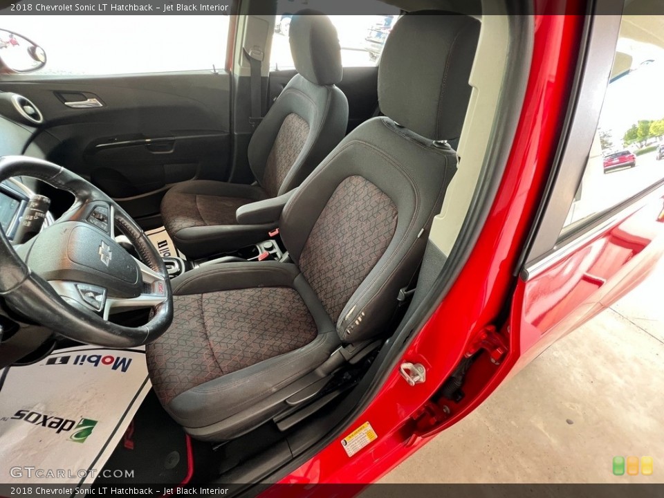 Jet Black Interior Front Seat for the 2018 Chevrolet Sonic LT Hatchback #146556995