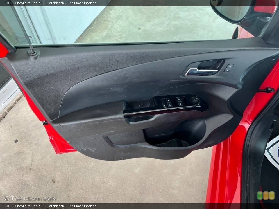Jet Black Interior Door Panel for the 2018 Chevrolet Sonic LT Hatchback #146557009