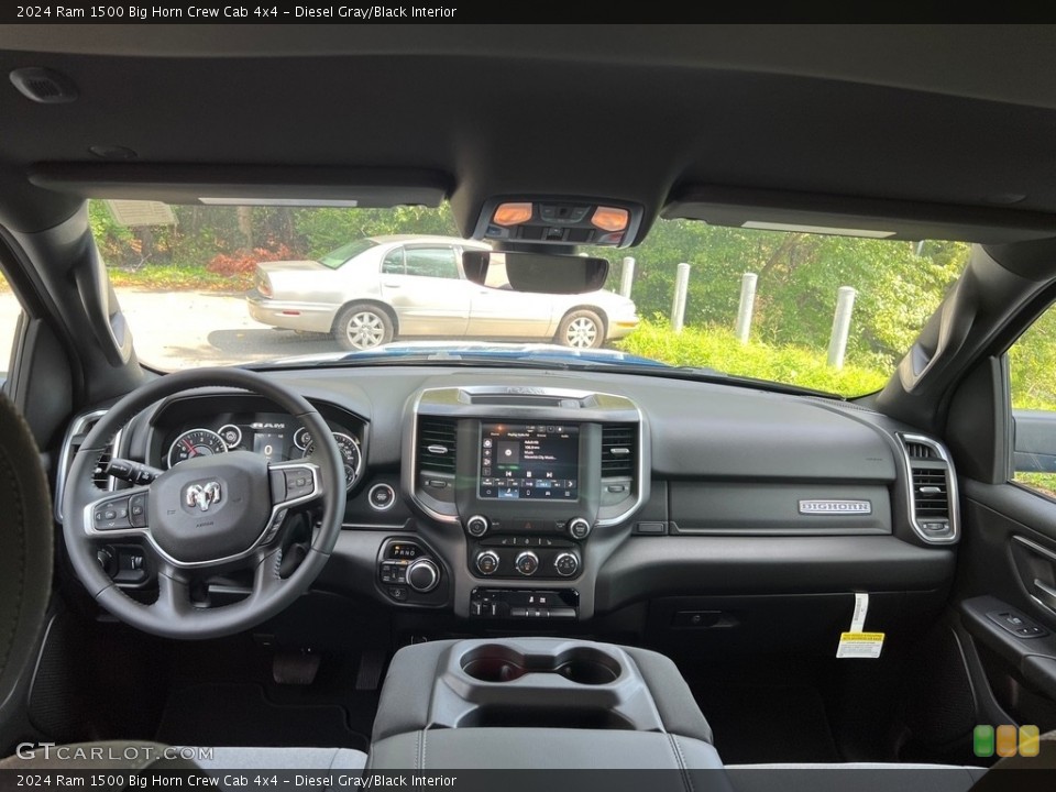 Diesel Gray/Black Interior Dashboard for the 2024 Ram 1500 Big Horn Crew Cab 4x4 #146557340