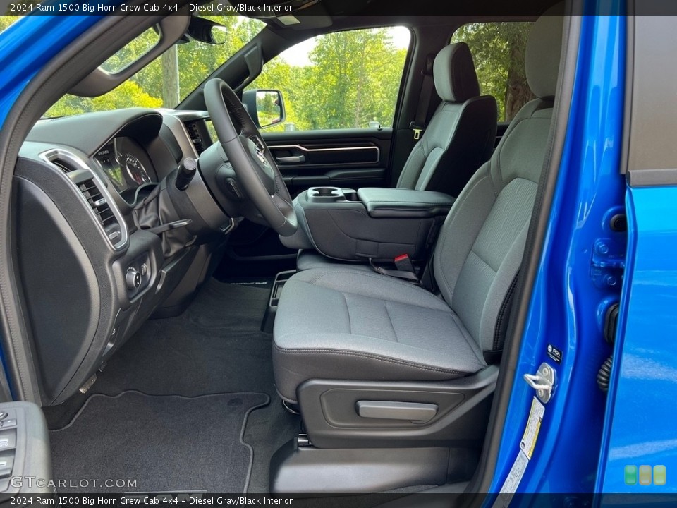 Diesel Gray/Black Interior Prime Interior for the 2024 Ram 1500 Big Horn Crew Cab 4x4 #146557364