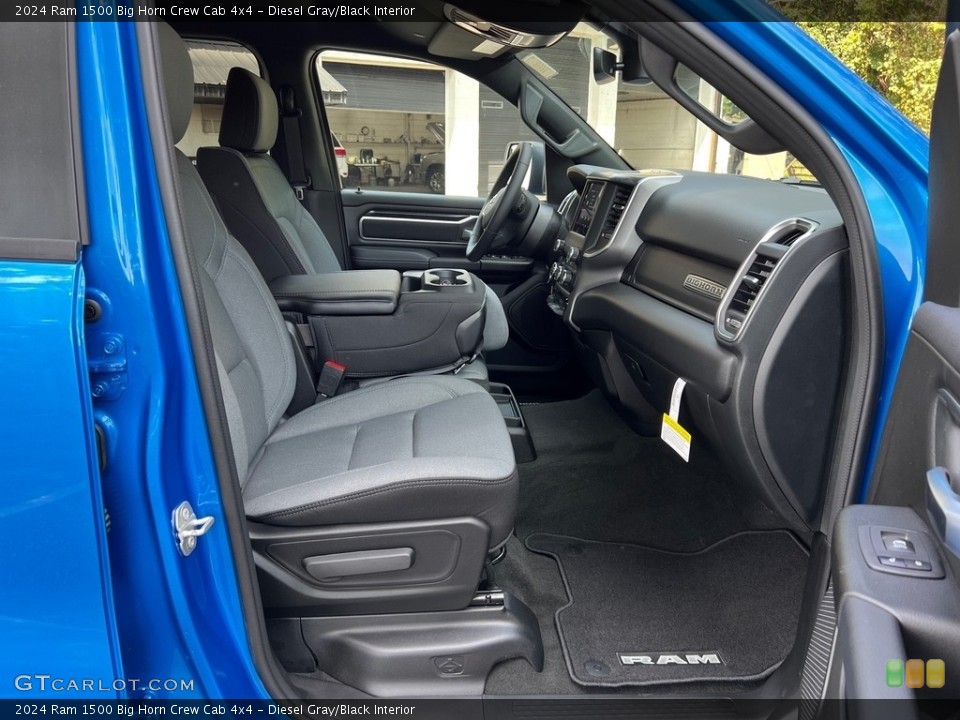 Diesel Gray/Black Interior Front Seat for the 2024 Ram 1500 Big Horn Crew Cab 4x4 #146557544