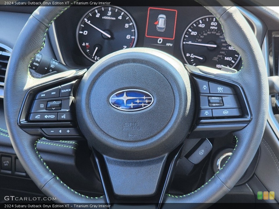 Titanium Gray Interior Steering Wheel for the 2024 Subaru Outback Onyx Edition XT #146557592