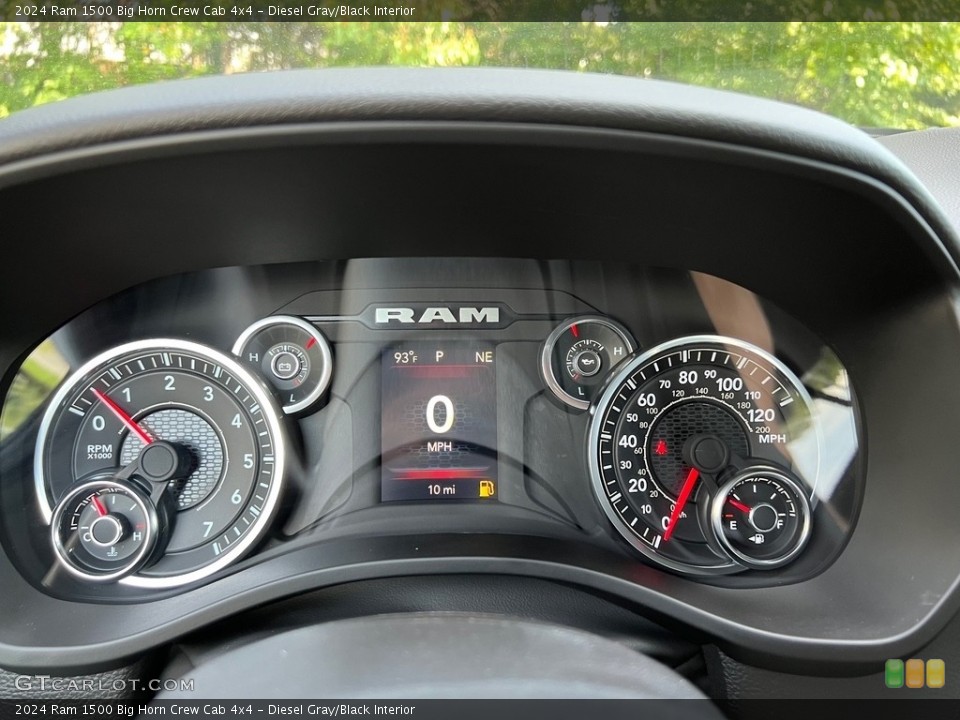 Diesel Gray/Black Interior Gauges for the 2024 Ram 1500 Big Horn Crew Cab 4x4 #146557616