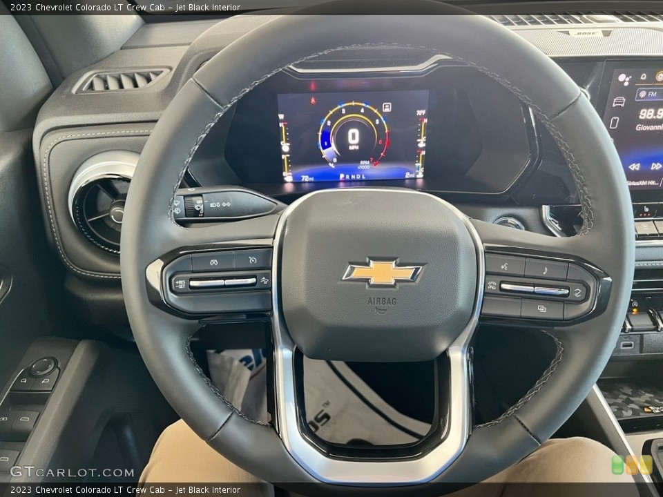 Jet Black Interior Steering Wheel for the 2023 Chevrolet Colorado LT Crew Cab #146557814