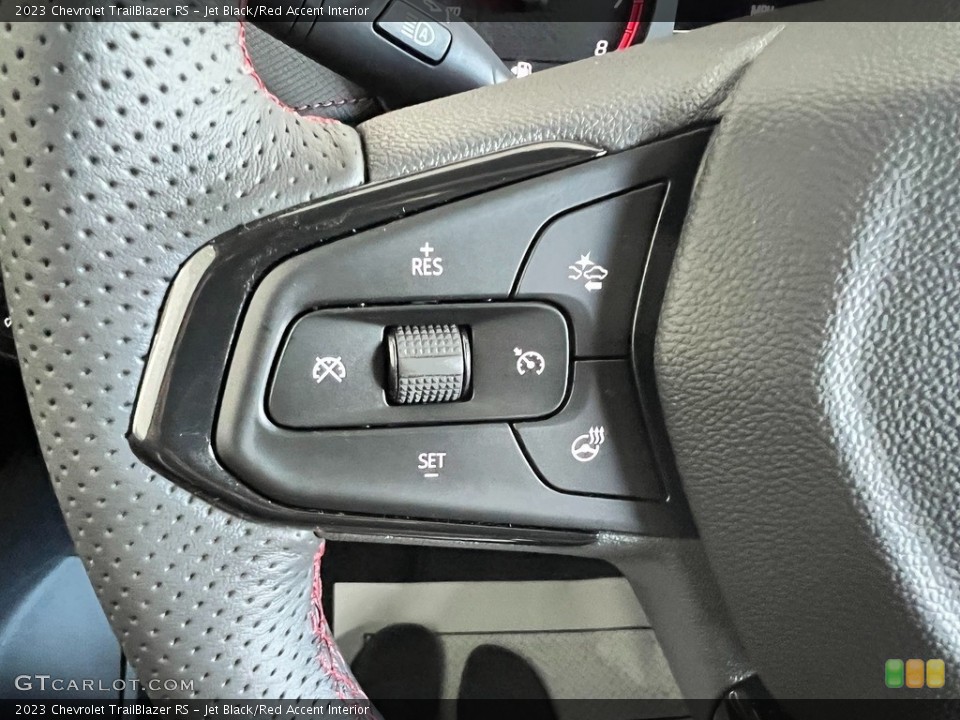 Jet Black/Red Accent Interior Steering Wheel for the 2023 Chevrolet TrailBlazer RS #146558438
