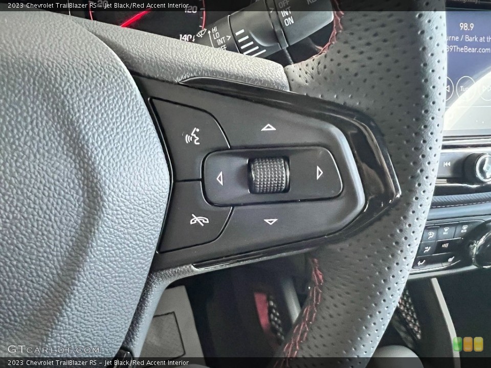 Jet Black/Red Accent Interior Steering Wheel for the 2023 Chevrolet TrailBlazer RS #146558480