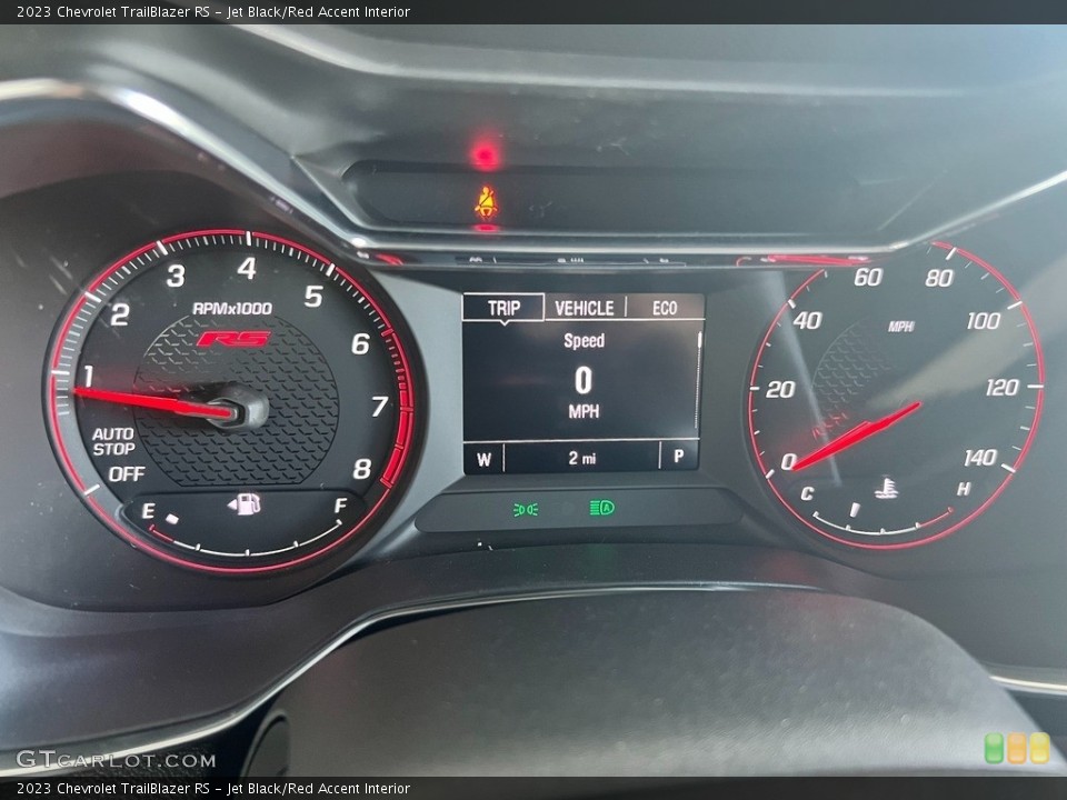Jet Black/Red Accent Interior Gauges for the 2023 Chevrolet TrailBlazer RS #146558501
