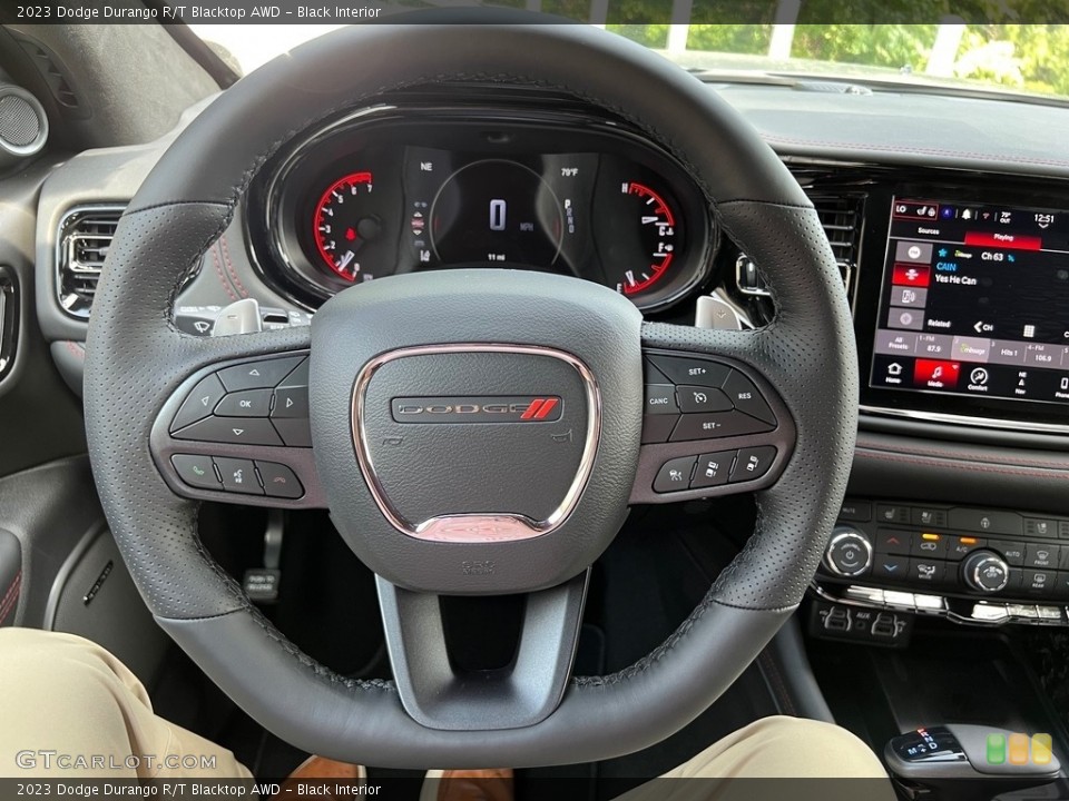 Black Interior Steering Wheel for the 2023 Dodge Durango R/T Blacktop AWD #146558507