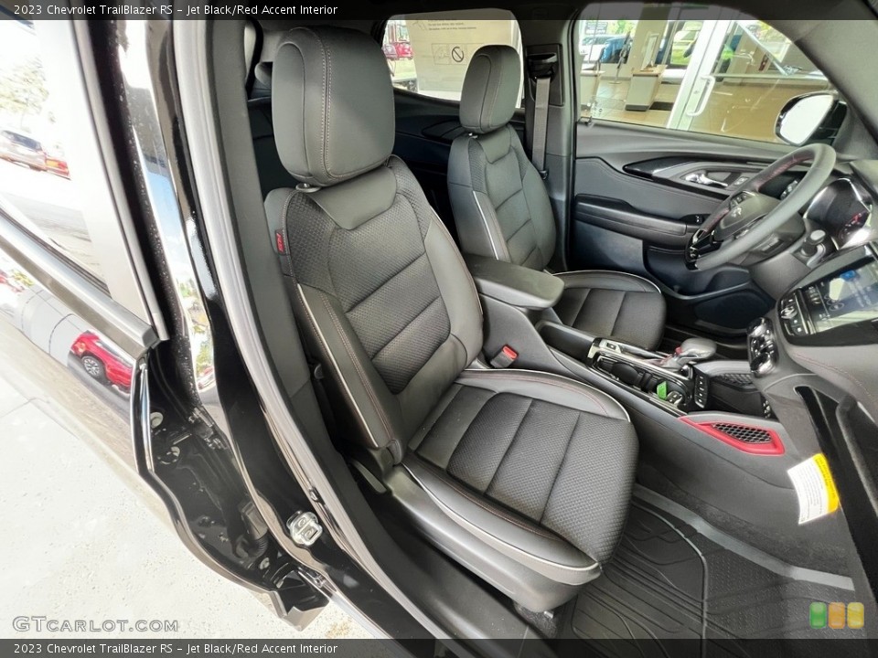 Jet Black/Red Accent Interior Photo for the 2023 Chevrolet TrailBlazer RS #146558555
