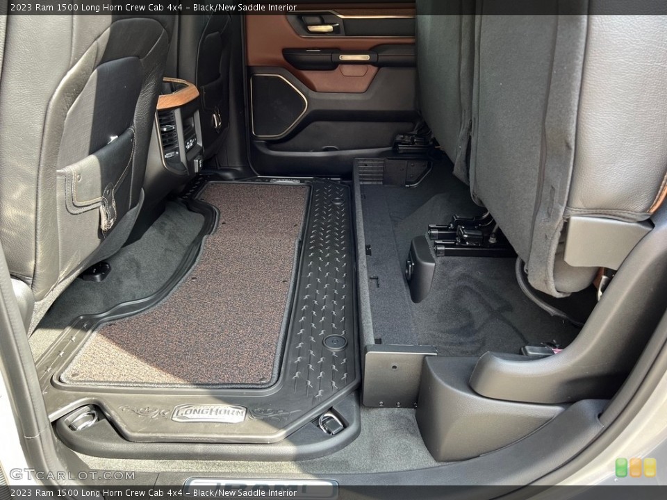Black/New Saddle Interior Rear Seat for the 2023 Ram 1500 Long Horn Crew Cab 4x4 #146558819