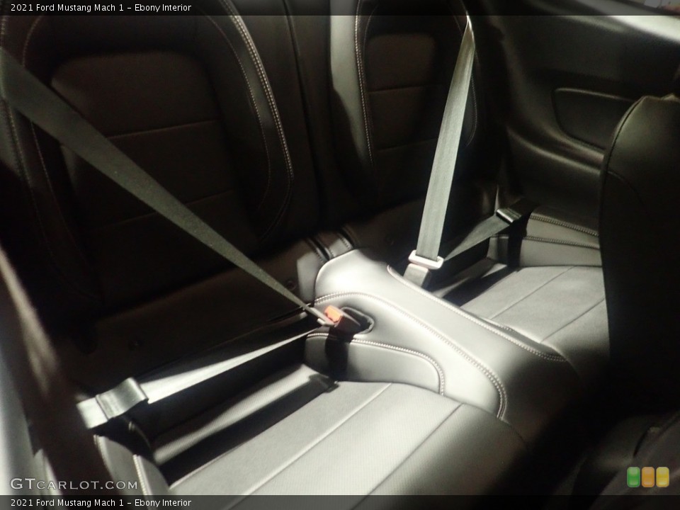 Ebony Interior Rear Seat for the 2021 Ford Mustang Mach 1 #146558822