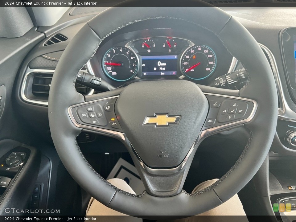 Jet Black Interior Steering Wheel for the 2024 Chevrolet Equinox Premier #146558948