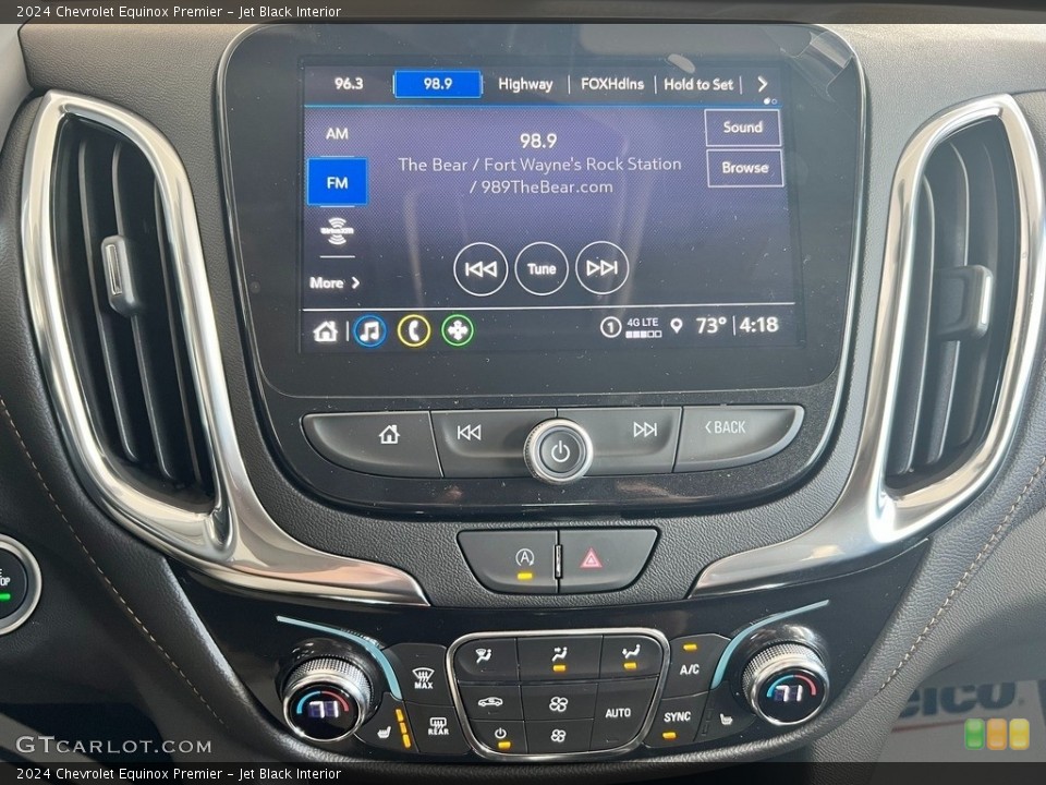 Jet Black Interior Controls for the 2024 Chevrolet Equinox Premier #146559014