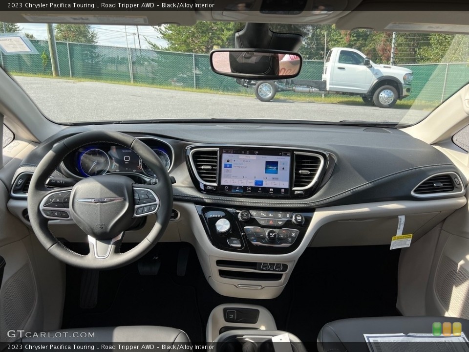 Black/Alloy Interior Dashboard for the 2023 Chrysler Pacifica Touring L Road Tripper AWD #146559056