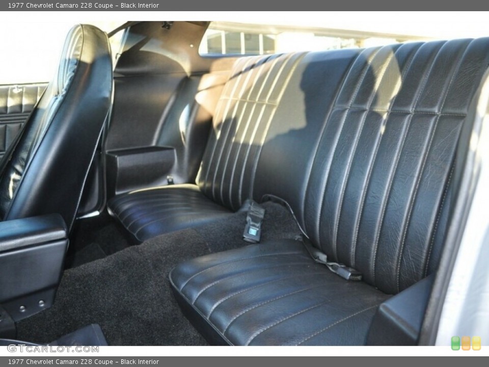 Black Interior Rear Seat for the 1977 Chevrolet Camaro Z28 Coupe #146559845