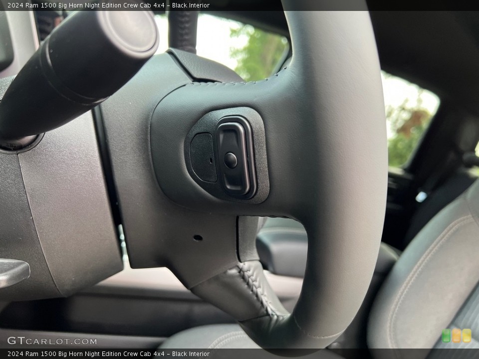 Black Interior Steering Wheel for the 2024 Ram 1500 Big Horn Night Edition Crew Cab 4x4 #146559944