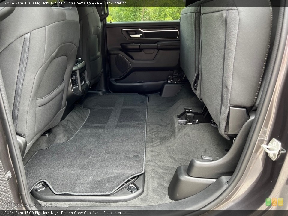 Black Interior Rear Seat for the 2024 Ram 1500 Big Horn Night Edition Crew Cab 4x4 #146559962