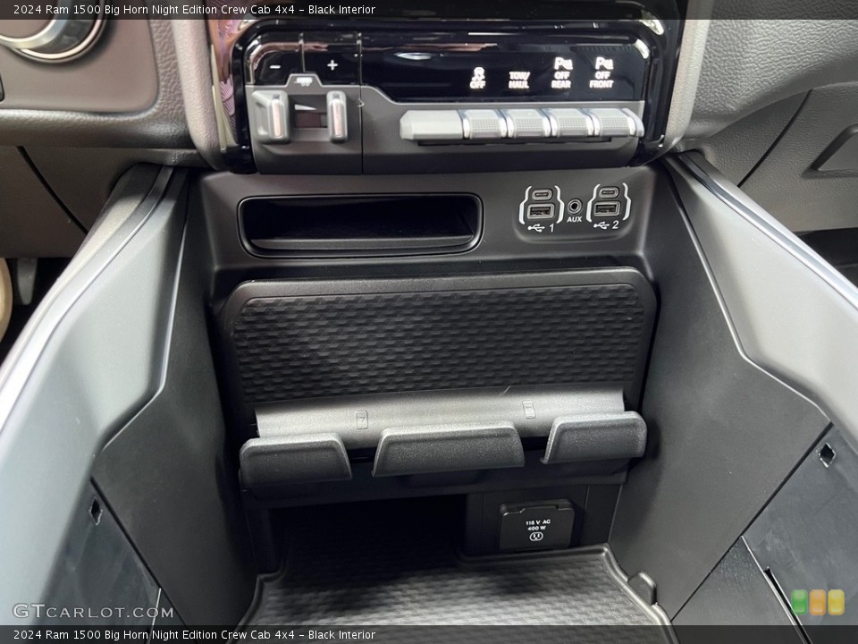 Black Interior Controls for the 2024 Ram 1500 Big Horn Night Edition Crew Cab 4x4 #146560079