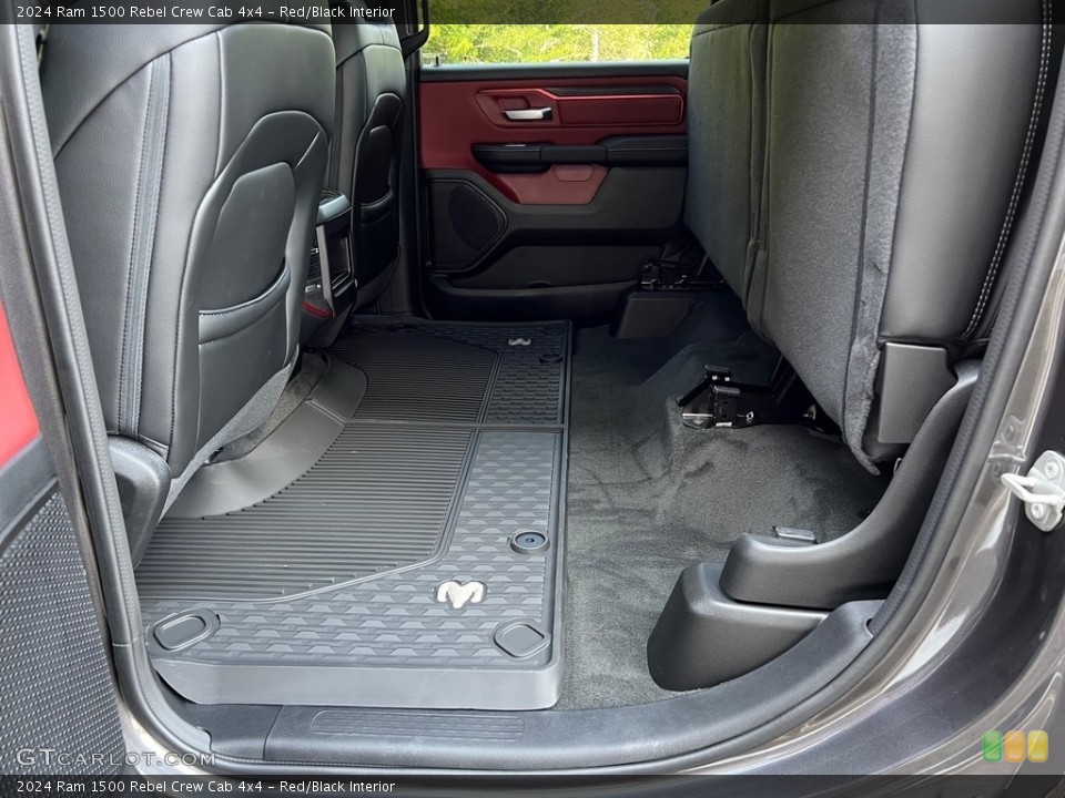 Red/Black Interior Rear Seat for the 2024 Ram 1500 Rebel Crew Cab 4x4 #146560280