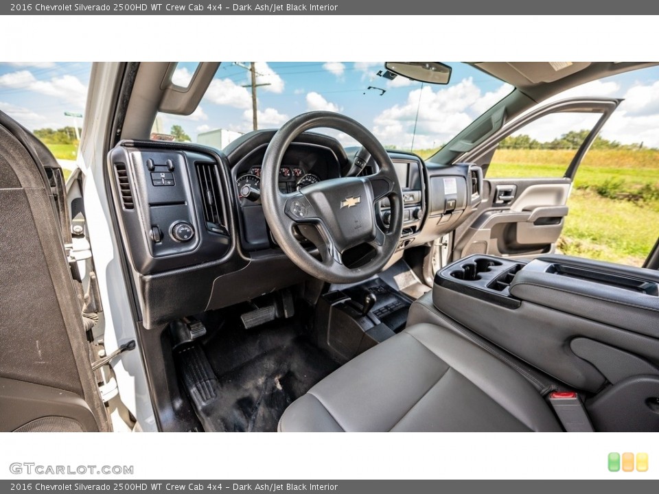 Dark Ash/Jet Black Interior Photo for the 2016 Chevrolet Silverado 2500HD WT Crew Cab 4x4 #146560286