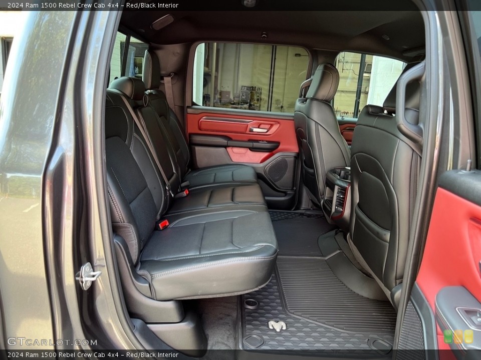 Red/Black Interior Rear Seat for the 2024 Ram 1500 Rebel Crew Cab 4x4 #146560292