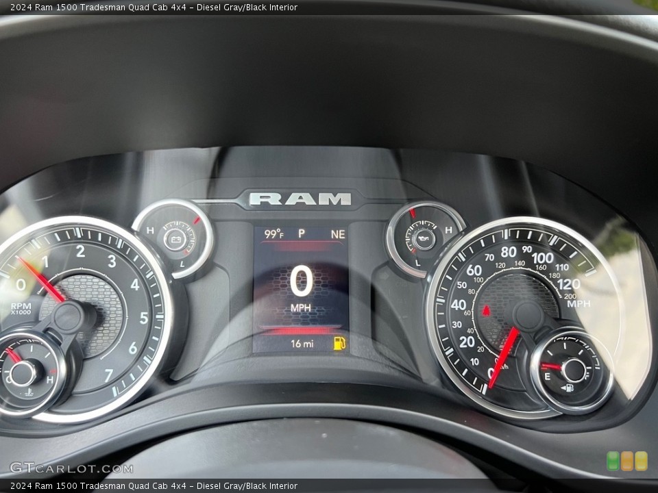 Diesel Gray/Black Interior Gauges for the 2024 Ram 1500 Tradesman Quad Cab 4x4 #146560469