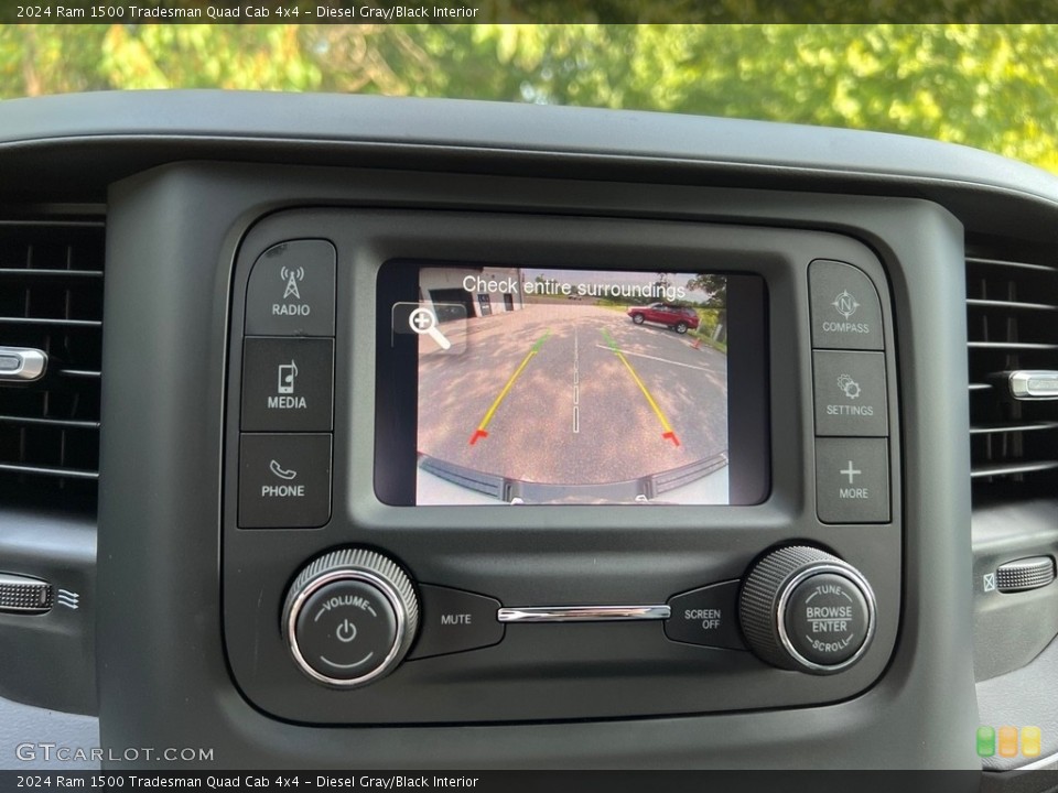 Diesel Gray/Black Interior Controls for the 2024 Ram 1500 Tradesman Quad Cab 4x4 #146560478