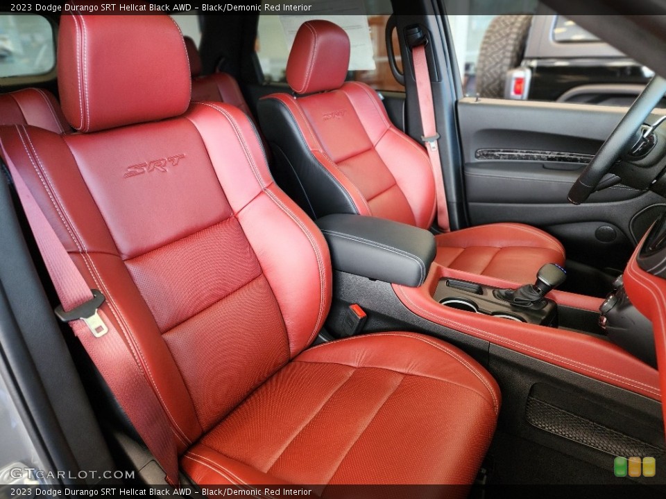 Black/Demonic Red Interior Photo for the 2023 Dodge Durango SRT Hellcat Black AWD #146560992