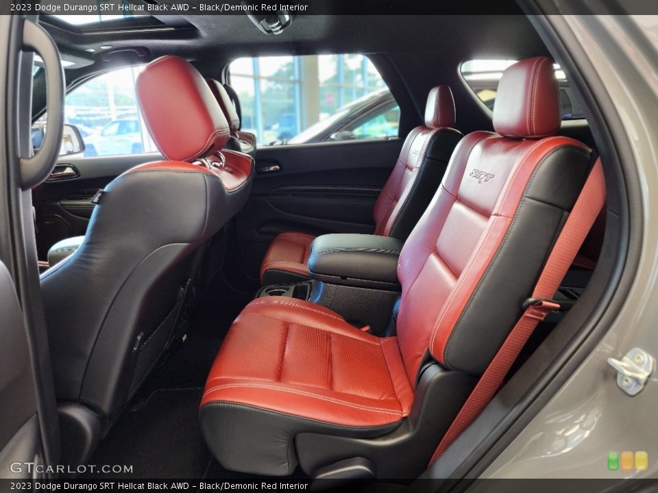 Black/Demonic Red Interior Rear Seat for the 2023 Dodge Durango SRT Hellcat Black AWD #146561159