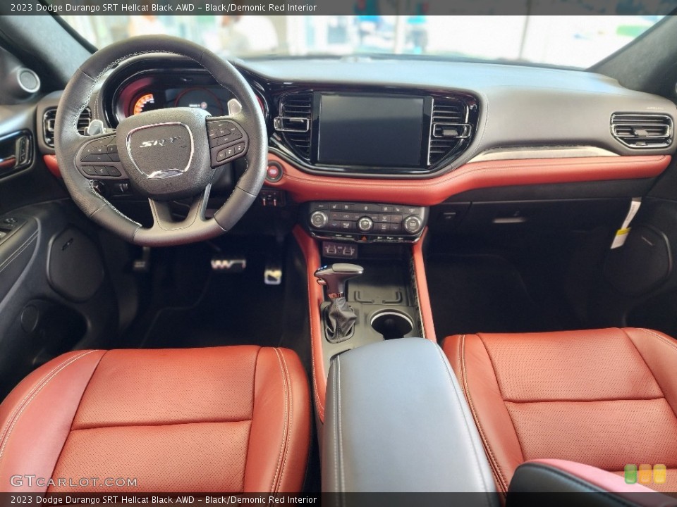 Black/Demonic Red Interior Prime Interior for the 2023 Dodge Durango SRT Hellcat Black AWD #146561181