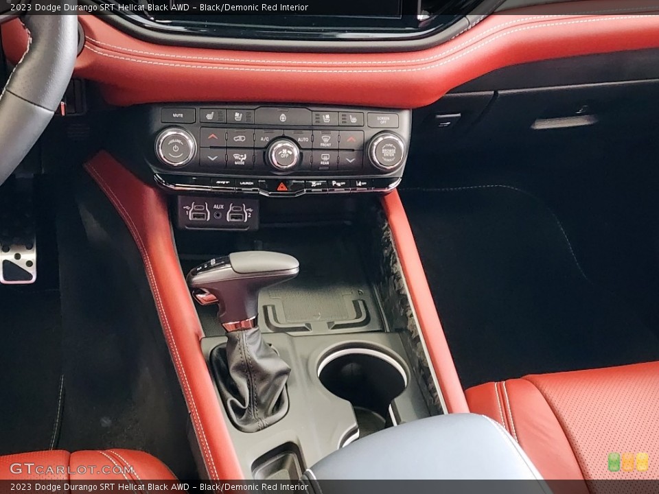 Black/Demonic Red Interior Controls for the 2023 Dodge Durango SRT Hellcat Black AWD #146561199