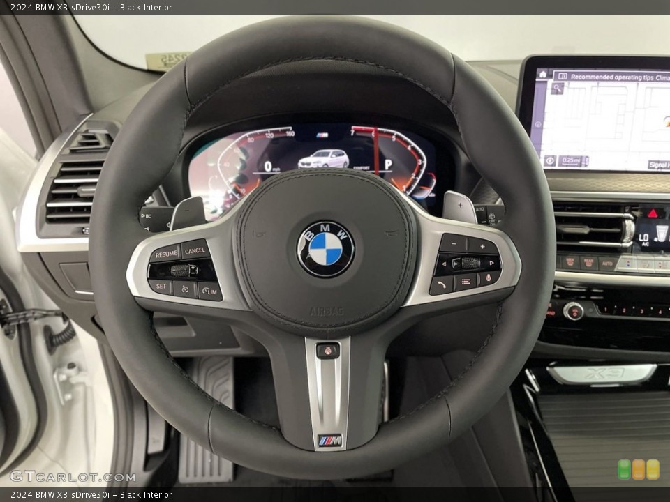 Black Interior Steering Wheel for the 2024 BMW X3 sDrive30i #146561205
