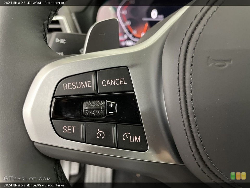 Black Interior Steering Wheel for the 2024 BMW X3 sDrive30i #146561226