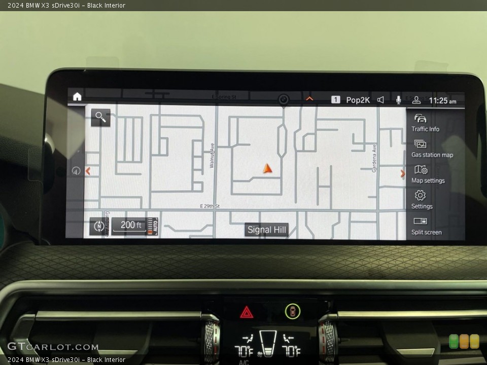 Black Interior Navigation for the 2024 BMW X3 sDrive30i #146561316