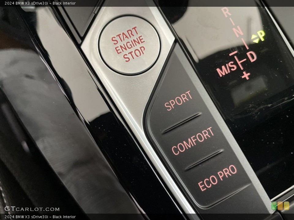 Black Interior Controls for the 2024 BMW X3 sDrive30i #146561421