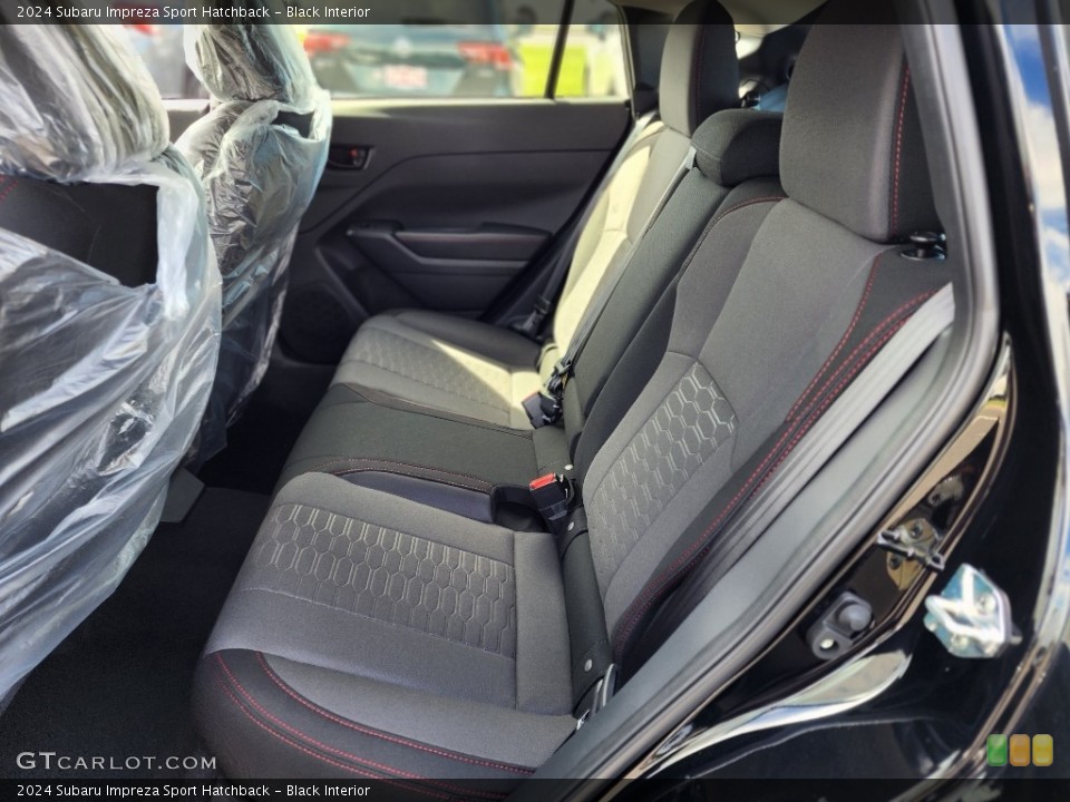 Black Interior Rear Seat for the 2024 Subaru Impreza Sport Hatchback #146561474