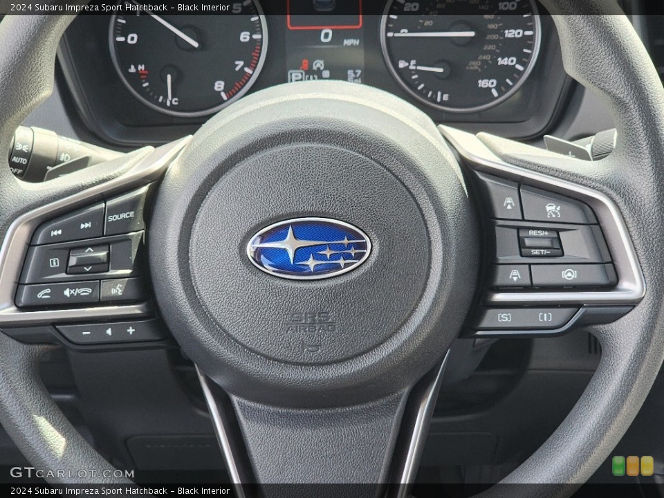 Black Interior Steering Wheel for the 2024 Subaru Impreza Sport Hatchback #146561558